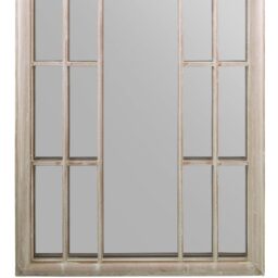 MirrorOutlet The Somerley Extra Large Rustic Framed Arched Gothic Mirror - Stone / 190cm - thumbnail 3