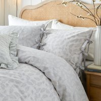 Chloe Bow Tie Duvet Cover Set - Soft white / Super King - image 1