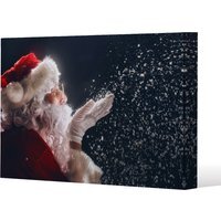 Merry Christmas And Happy Holidays Gallery Canvas - Blue / 61cm / 91cm - image 1
