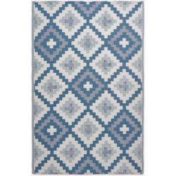 Homescapes Outdoor Rug Luxury Waterproof Reversible Recycled, Blue Mia Aztec - Blue / 240cm - thumbnail 2