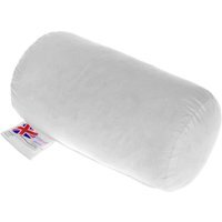 Homescapes Duck Feather Bolster Cushion Insert - White / 35cm - image 1