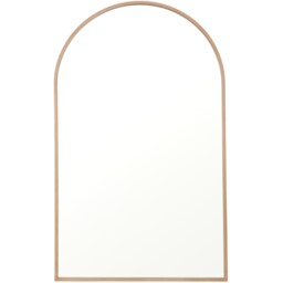 Wide Metal Arch Mirror  - Oak - thumbnail 2