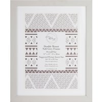 Double Mount Soft Grey Frame - A4