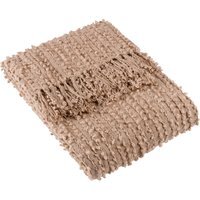 Arvo Woven Fringed Throw - Plaster - image 1