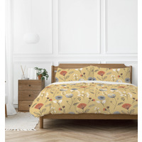 Olia Floral Reversible Duvet Set - Ochre / Double - image 1