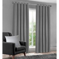 Classic Waffle Blackout Curtain Pair - Silver / 46in / 72in - image 1