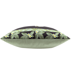 Braywick Printed Velvet Cushion - Cranes / 80 Feather 20 Polyester - thumbnail 3