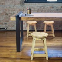 Tramontina Natural Pine Wood Stool - Natural Wood / 46.5cm