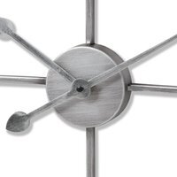 Heart Skeleton Wall Clock Handcrafted Statement Piece - Silver - image 1