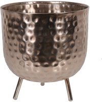 Gold Hammered Planter