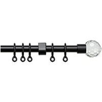 Exenteable Metal Curtain Pole 13-16mm - Black / 150 - 280 cm - image 1