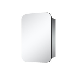 Atlanta Bathroom Mirror Cabinet - Silver - thumbnail 2