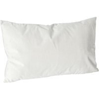 Rectangle Velvet Cushion - 60cm x 40cm - Cream - thumbnail 1
