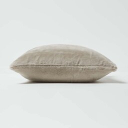 Soft Touch Faux Fur Cushion 46 x 46 cm - Taupe - thumbnail 4