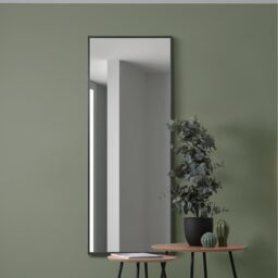 The Artus Black Aluminium Edged Mirror  - Black / 150cm - thumbnail 2