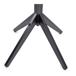 Hampton Black Wooden Freestanding Hat and Coat Stand with 8 Hooks - Black - thumbnail 3