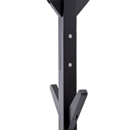 Hampton Black Wooden Freestanding Hat and Coat Stand with 8 Hooks - Black - thumbnail 2
