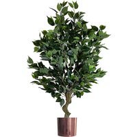 Leaf Large Realistic Artificial Ficus Tree - Bush Ficus Copper / 62cm