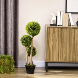 HOMCOM Artificial Topiary Ball Tree - Light Green - thumbnail 4