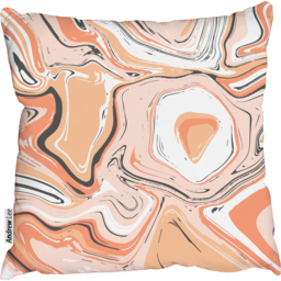 Marble in diverse colors Outdoor Cushion - Pink / 60cm - thumbnail 2