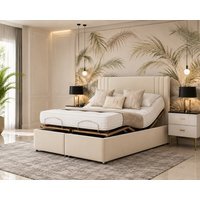 Inspire Adjustable Mobility Bed with Mattress and Headboard - Cream / Small Double