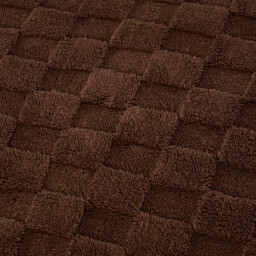 Dakota Checkerboard Fleece Duvet Set - Mocha / Single - thumbnail 4