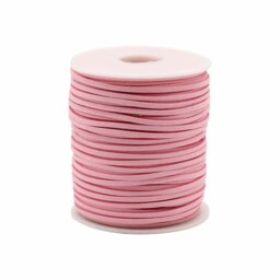 Pink Faux Suede Pendant Cord, Bulk Roll for Jewelry Crafts - Pink - thumbnail 2