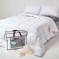 Homescapes Super Microfibre 10.5 Tog Autumn Duvet - White / Single