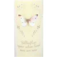 Butterflies Appear Vanilla Candle Memorial Gift Sympathy Tribute - White - image 1