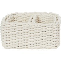 Pack of 3 Rope Storage Baskets  - Cream - thumbnail 1