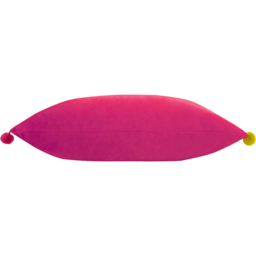 Fiesta Velvet Cushion 35 x 50cm - Hot Pink-Multicolour / Feather - thumbnail 2