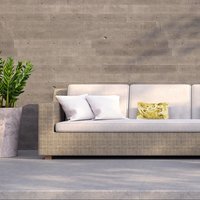 Swirly gold gloss Outdoor Cushion - Yellow - image 1