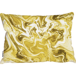 Swirly gold gloss Outdoor Cushion - Yellow - thumbnail 2