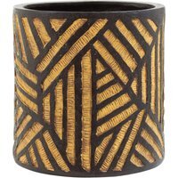 Darnell Natural And Black Planter - Black