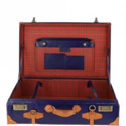 Ashwood Vintage Leather Trunk VIN 22 - Navy - thumbnail 5
