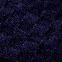 Dakota Checkerboard Fleece Duvet Set - Navy / King - thumbnail 4