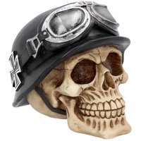 Iron Cross Helmet and Goggles Biker Skull - 15.5cm