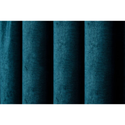Chenille Taped Curtains - Teal / 168cm / 137cm - thumbnail 3