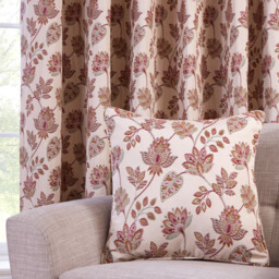 Regency Floral Jacquard Curtain - Pink / 168cm / 229cm - thumbnail 4