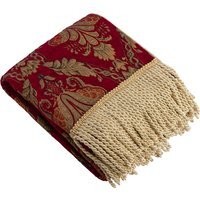 Shiraz Traditional Jacquard Throw - Burgundy