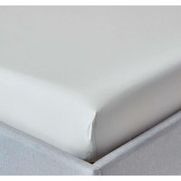200 Thread Count Egyptian Cotton Extra Deep Fitted Sheet - Silver / Single - thumbnail 1