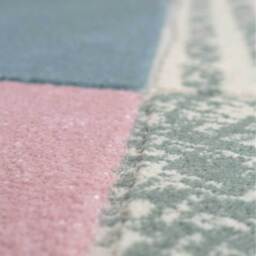 Geometric Carved Bedroom Living Area Rug - Multicolour / 280 x 190cm - thumbnail 5