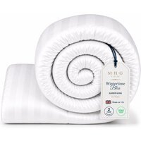15 Tog Winter Duvet Hotel Quality Microfibre Quilt - White / Superking - image 1