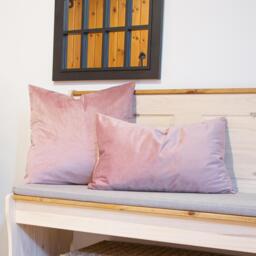 Rectangle Velvet Cushions - 60cm x 40cm - Pack of 6 - Pink - thumbnail 3