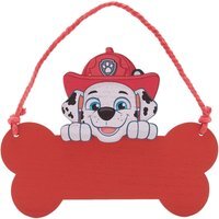 Paw Patrol Marshall Wooden Hanging Plaque - Red
