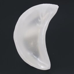 Selenite Moon Bowl Crystal Holder Decorative Accent - White - thumbnail 4