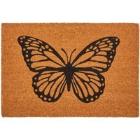 Filta Butterfly Coir Doormat - Brown