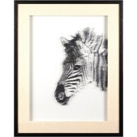 Modello Zebra Framed Wall Art - White