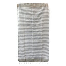 Indian Handcrafted Cotton Pareo Towel Warm Sand - Brown - thumbnail 5