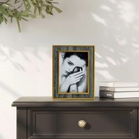 Grey Wood Photo Frame with Gold Trim - Gold and Grey - image 1
